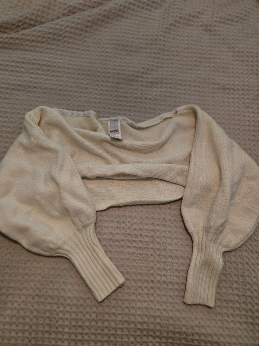 Muse Cream Cropped Bolero Sweater